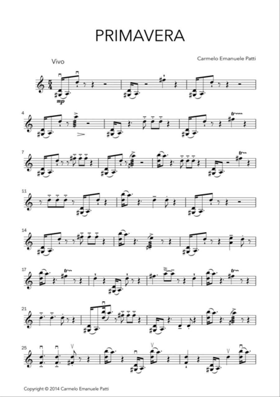 4Songs4Seasons 4Songs4Seasons Violin Solo scores gallery preview page 2