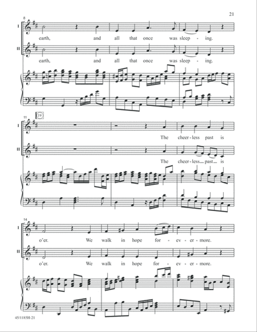Bach for Young Voices 2-Part scores gallery preview page 21