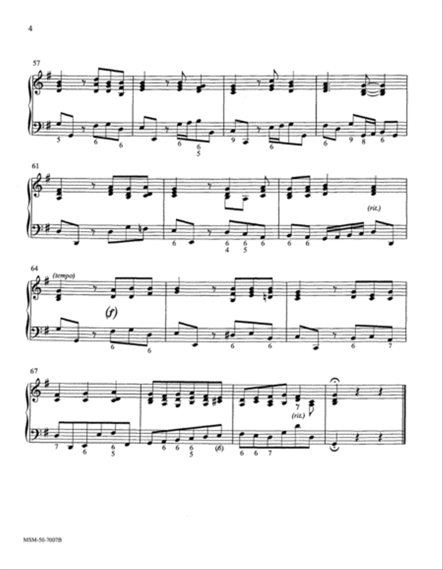 All Glory, Praise and Blessing Choir scores gallery preview page 4