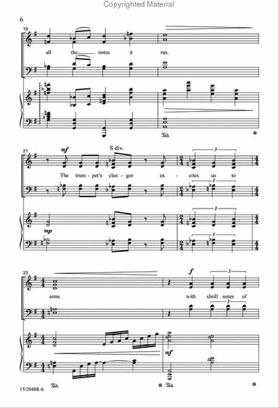 And Music Shall Untune the Sky 4-Part scores gallery preview page 5