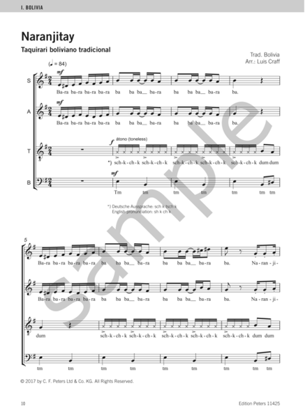 La voz latina: Choral Music from Latin America for SATB Choir, Vol. 2