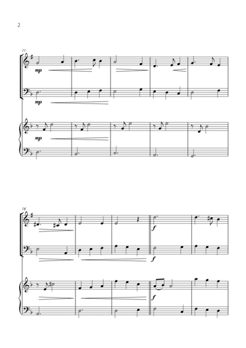 "Green Sleeves" - Beautiful easy version for TRUMPET & TUBA DUET with PIANO image number null