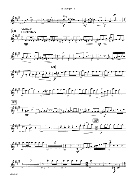 Harry Potter Symphonic Suite: 1st B-flat Trumpet