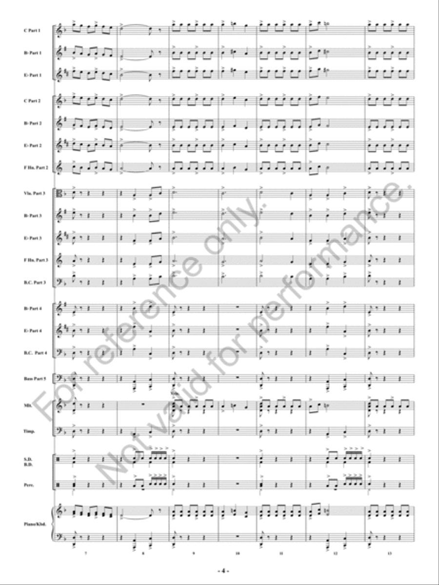 Fireflash! Concert Band - Sheet Music page 5