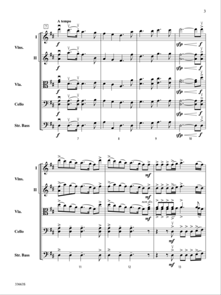 A Christmas Festival String Orchestra scores gallery preview page 3