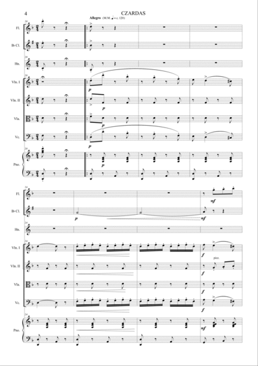 Czardas Czardas Orchestra scores gallery preview page 4