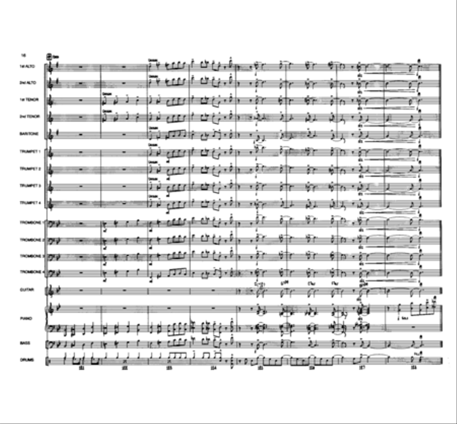 Blue Hue Jazz Ensemble scores gallery preview page 16