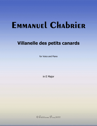 Villanelle des petits canards, by Chabrier, in E Major