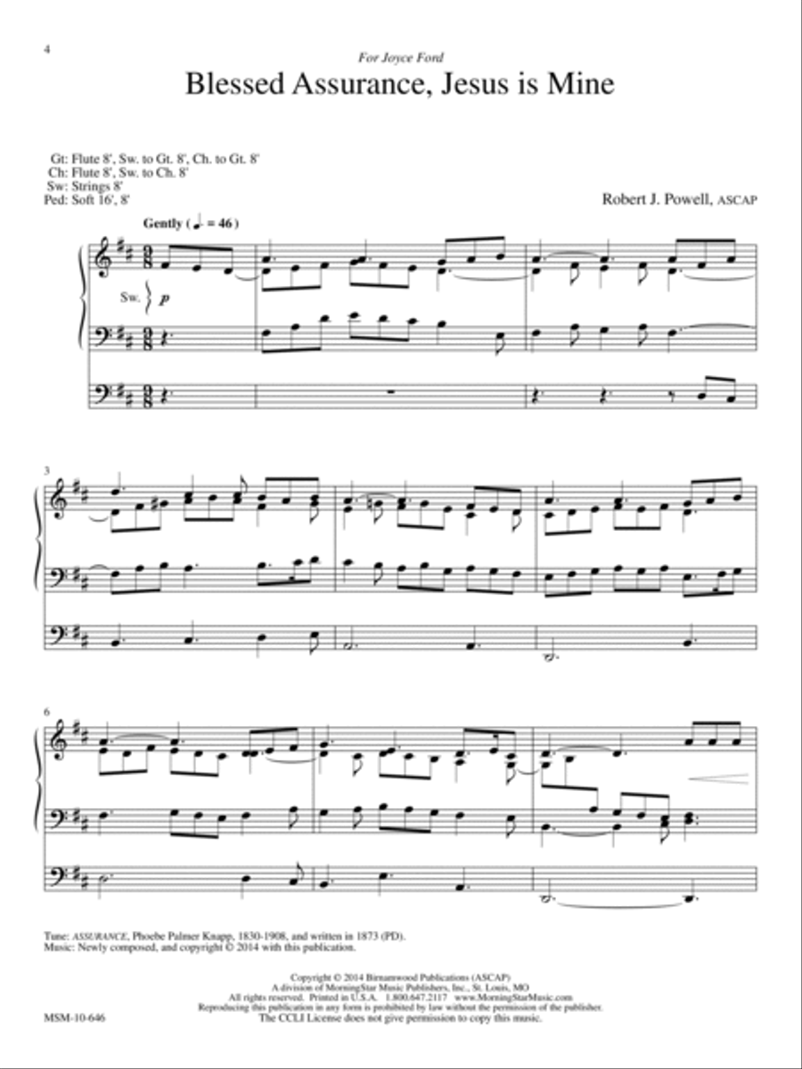 Prayerful Preludes, Set 2 Organ scores gallery preview page 4