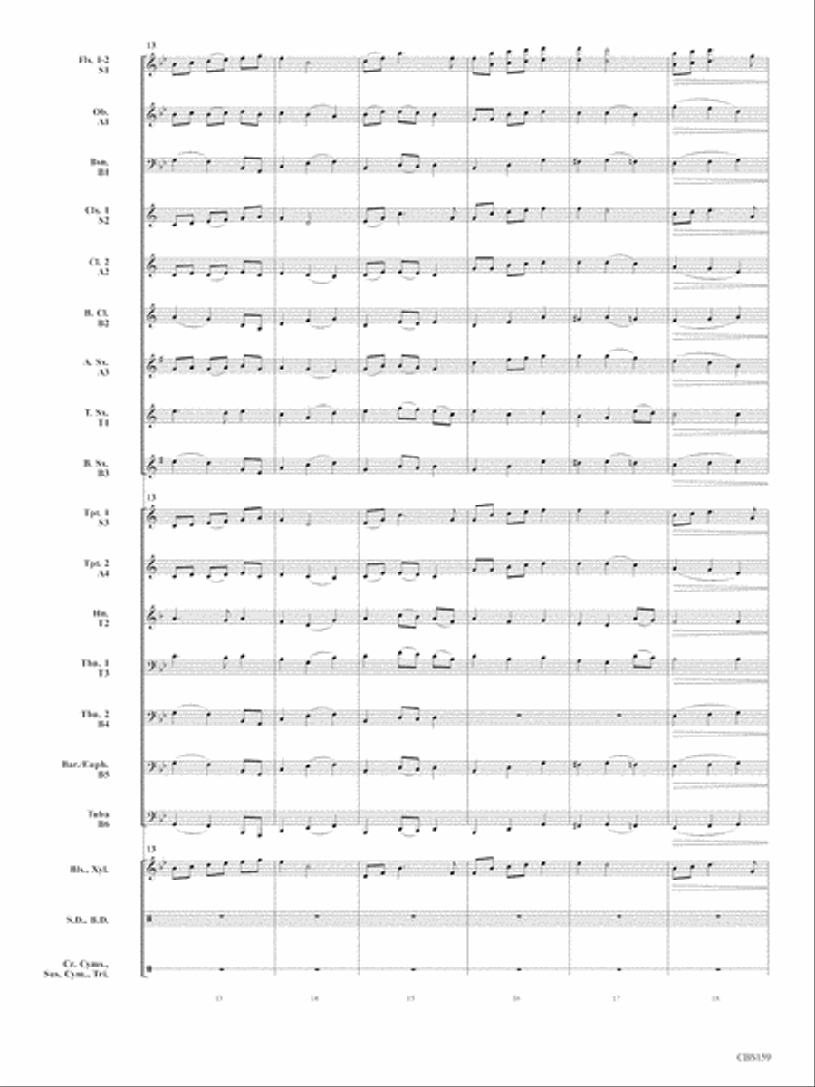 Tomorrow's Hopes & New Horizons Concert Band scores gallery preview page 5