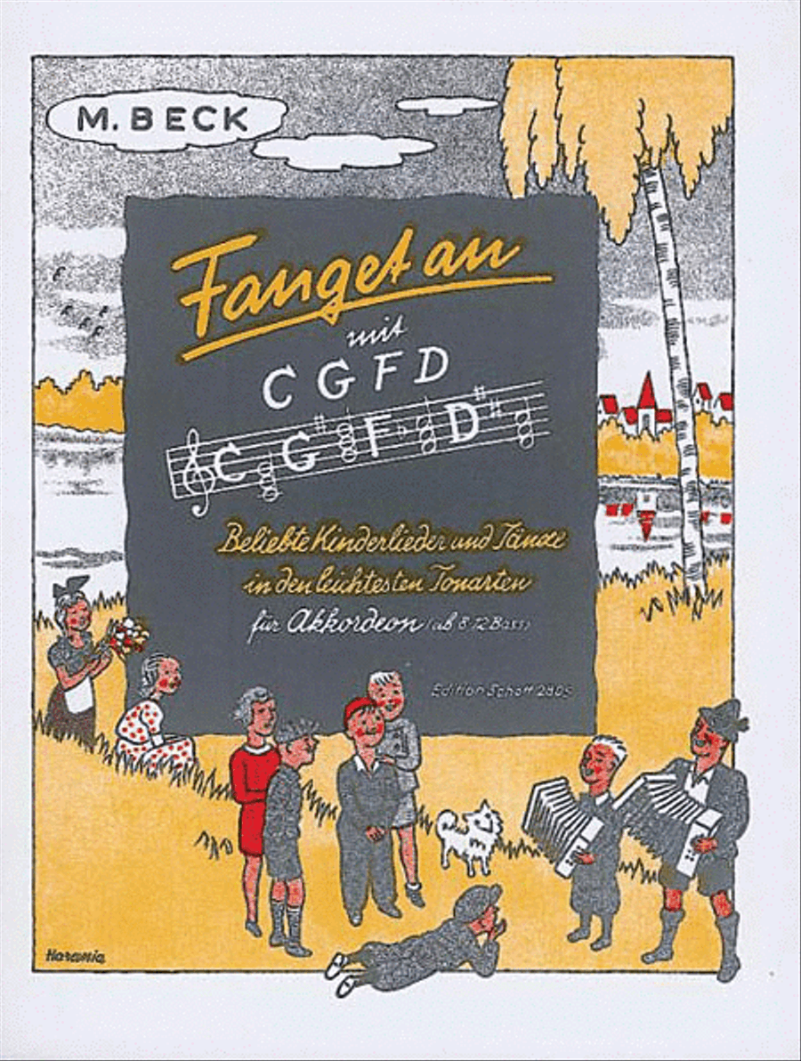 Fanget An Mit Cgfd (beginners) Accordion scores gallery preview page 1