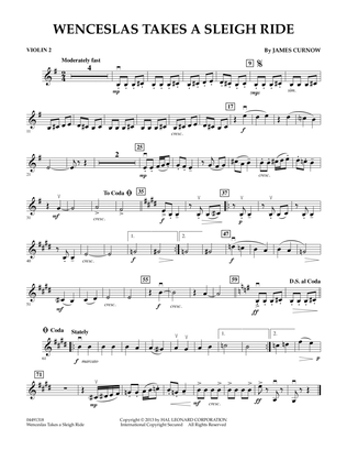 Wenceslas Takes a Sleigh Ride - Violin 2