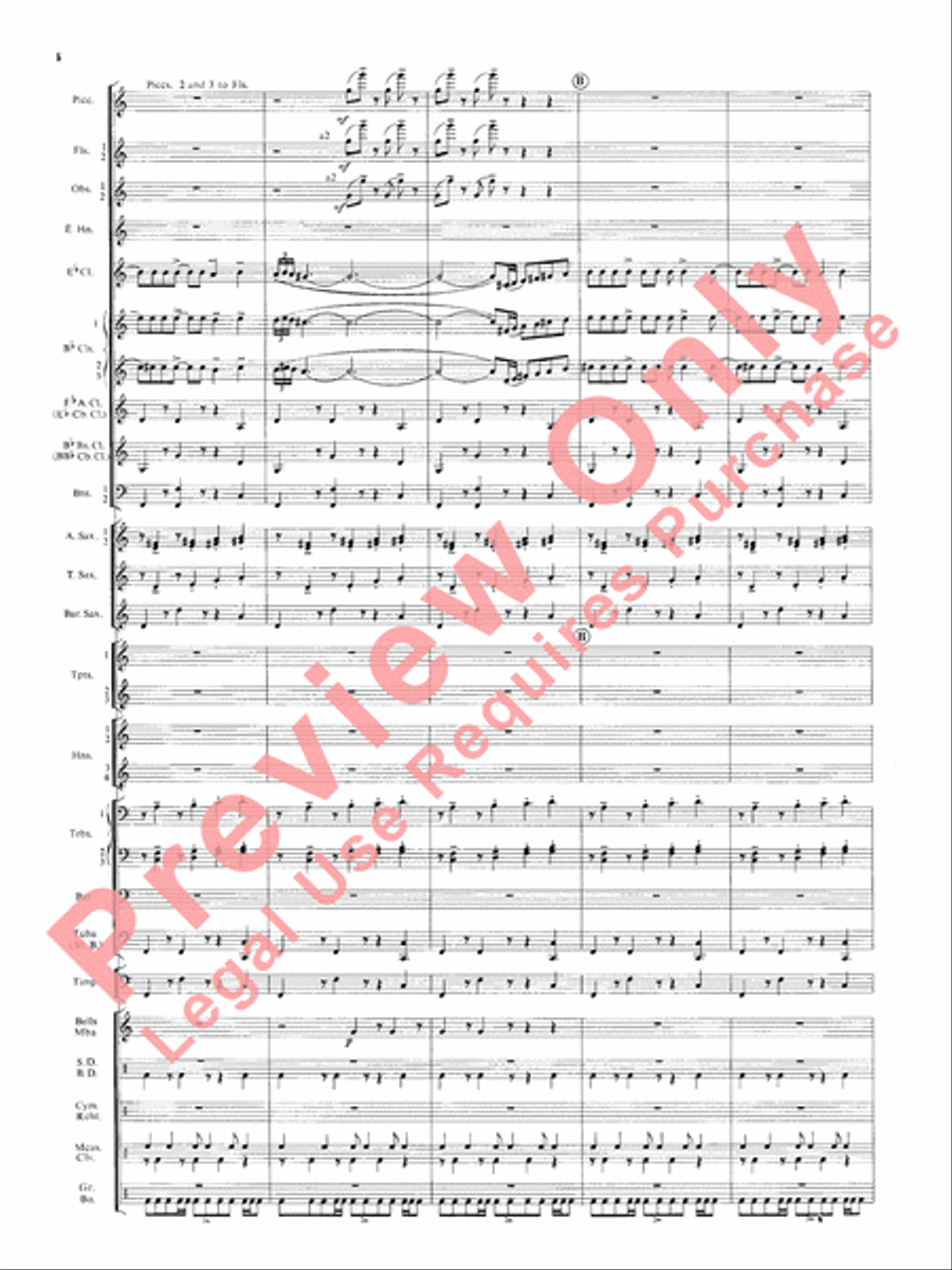 Symphonic Dance No. 3 (Fiesta) Concert Band scores gallery preview page 7