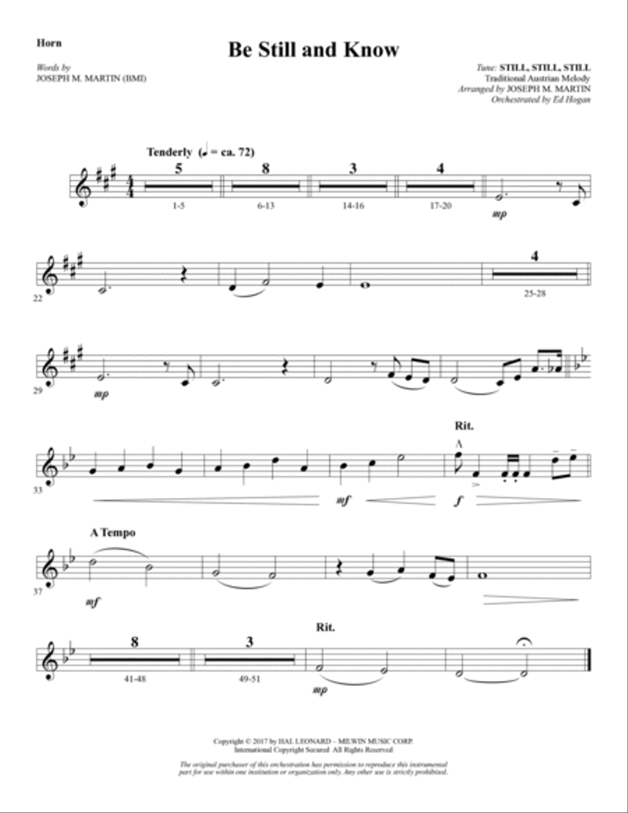 The Longest Night - F Horn Choir scores gallery preview page 4