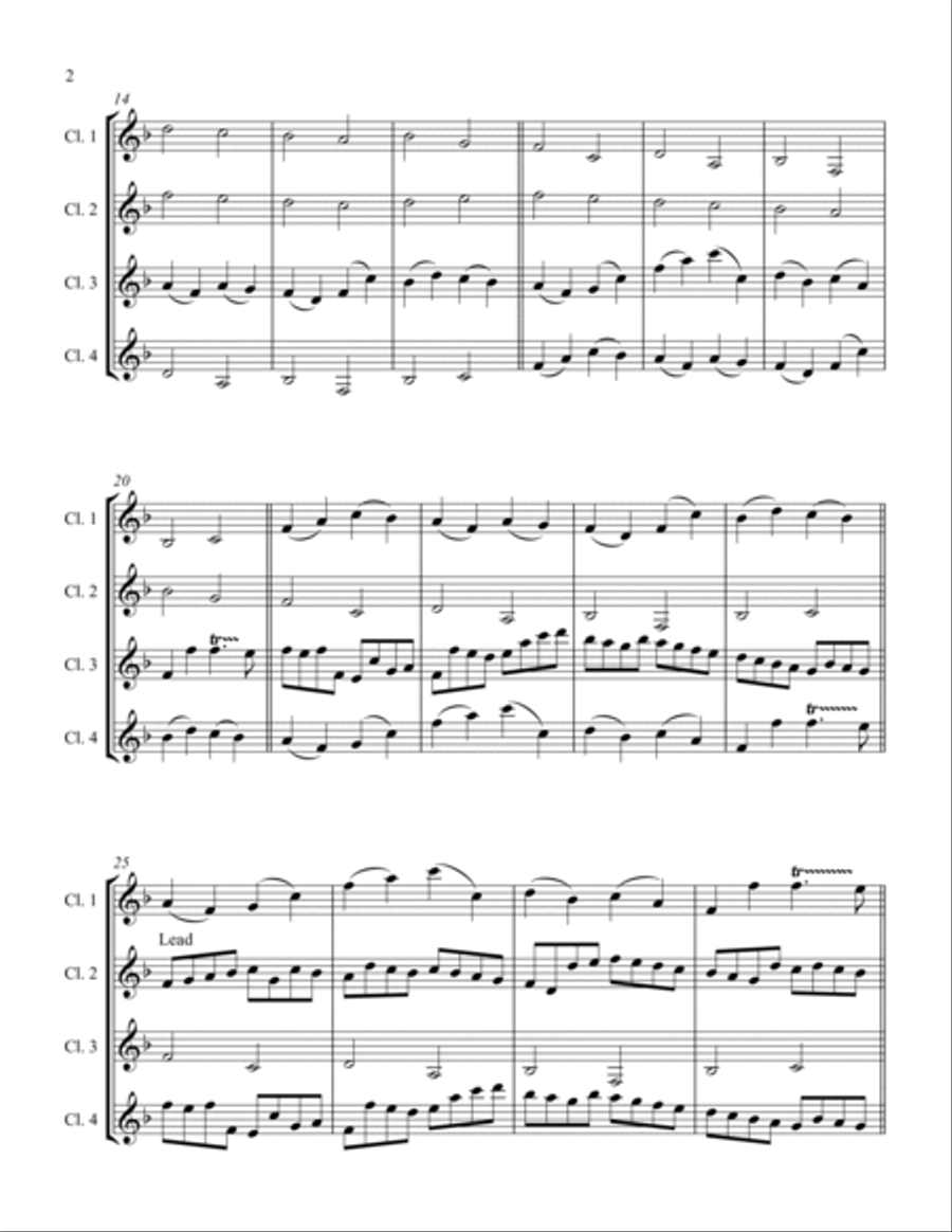 Canon in D Woodwind Ensemble scores gallery preview page 2