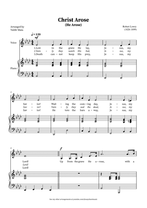 Christ Arose (He Arose) - Voice and Piano (Ab)