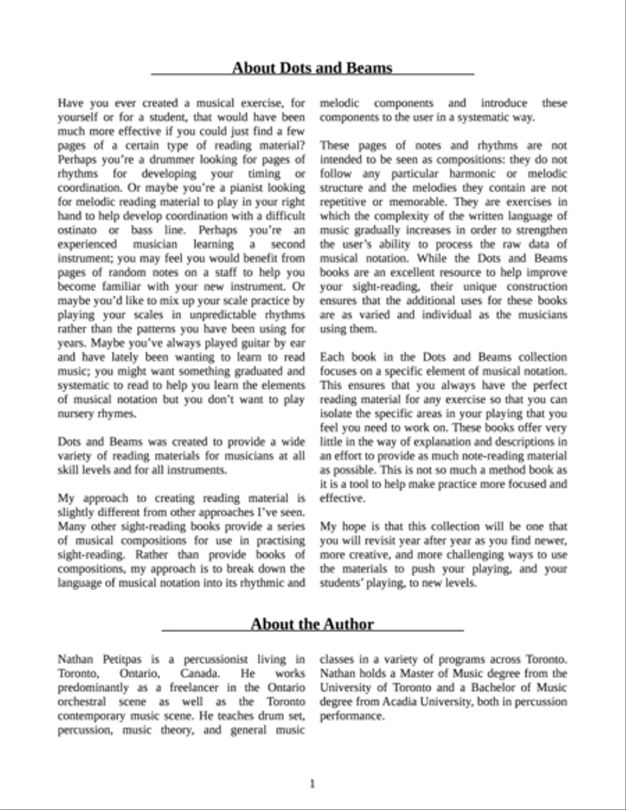 Rhythm Only - Book 1 - Eighths and Sixteenths - Assorted Meters (Sight Reading Exercise Book) Handbell Choir scores gallery preview page 4