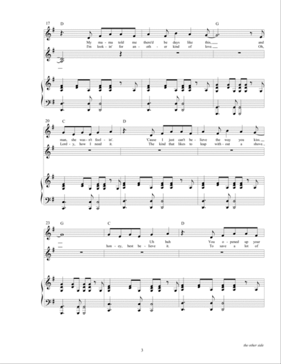 The Other Side The Other Side Voice scores gallery preview page 5