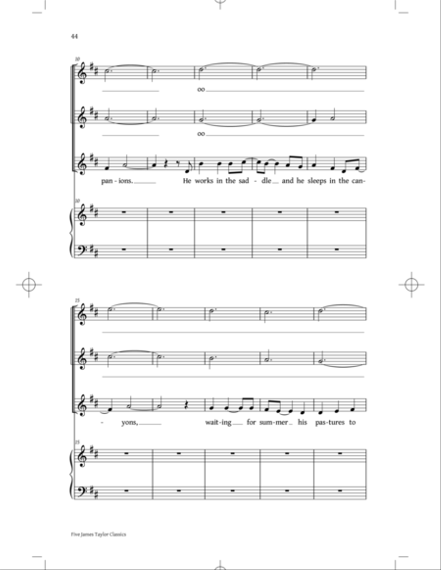 You've Got A Friend: Five James Taylor Classics SSA scores gallery preview page 42