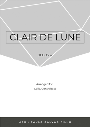 Book cover for CLAIR DE LUNE - CELLO & CONTRABASS