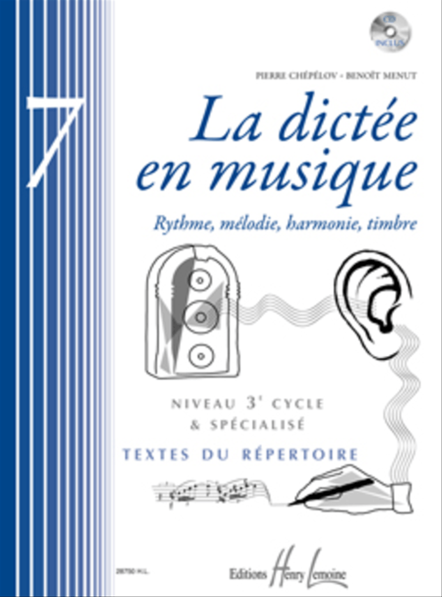 La dictee en musique - Volume 7 - 3eme cycle CD scores gallery preview page 1