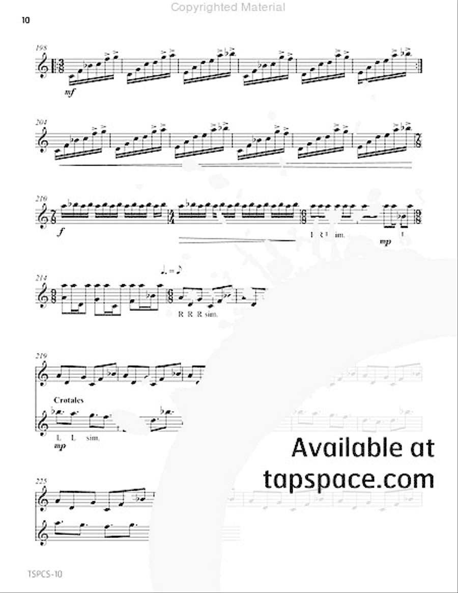 Mare Tranquillitatis Percussion scores gallery preview page 15