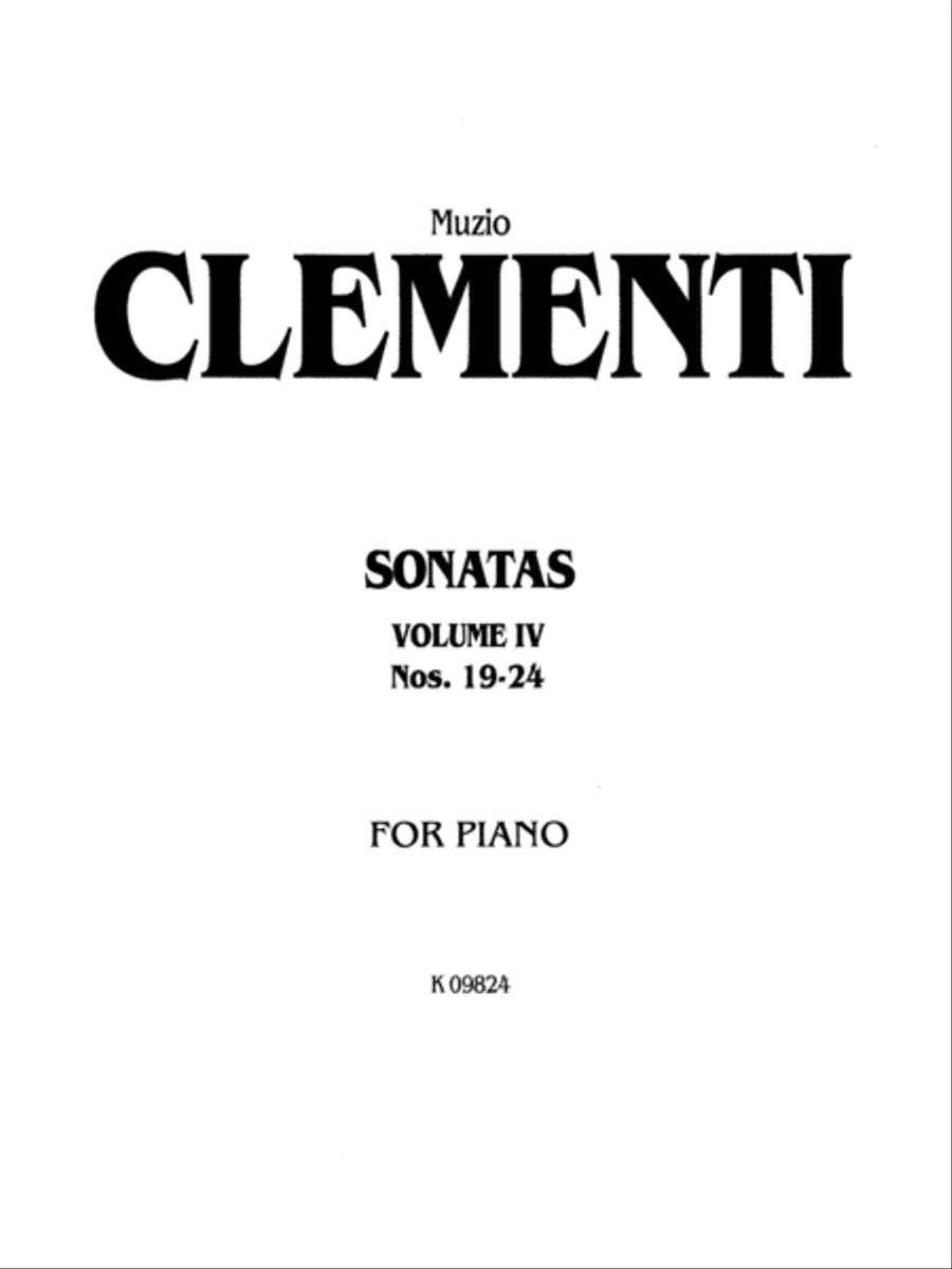 Piano Sonatas, Volume 4