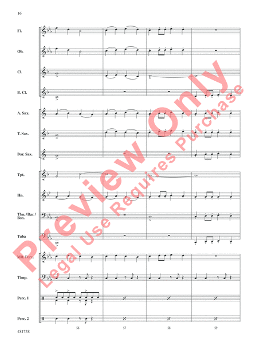 Dragon Bridge Concert Band scores gallery preview page 17
