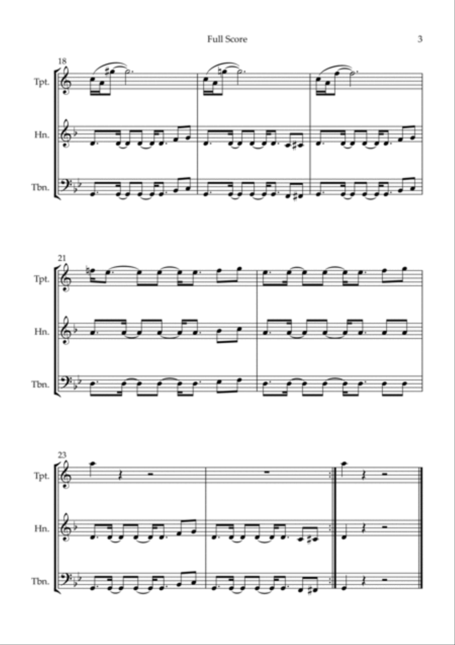 Mission: Impossible Theme Brass Ensemble scores gallery preview page 3
