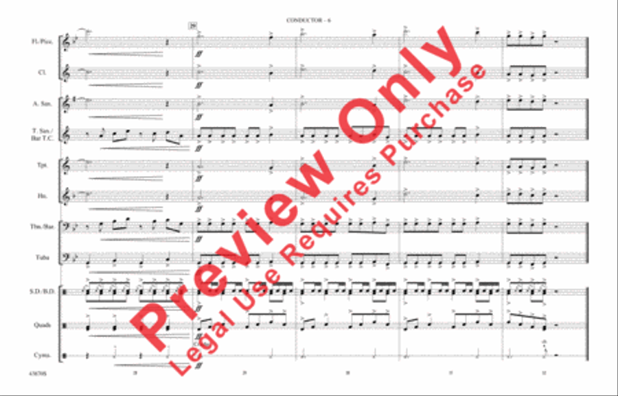 Riders on the Storm Riders on the Storm Marching Band scores gallery preview page 7