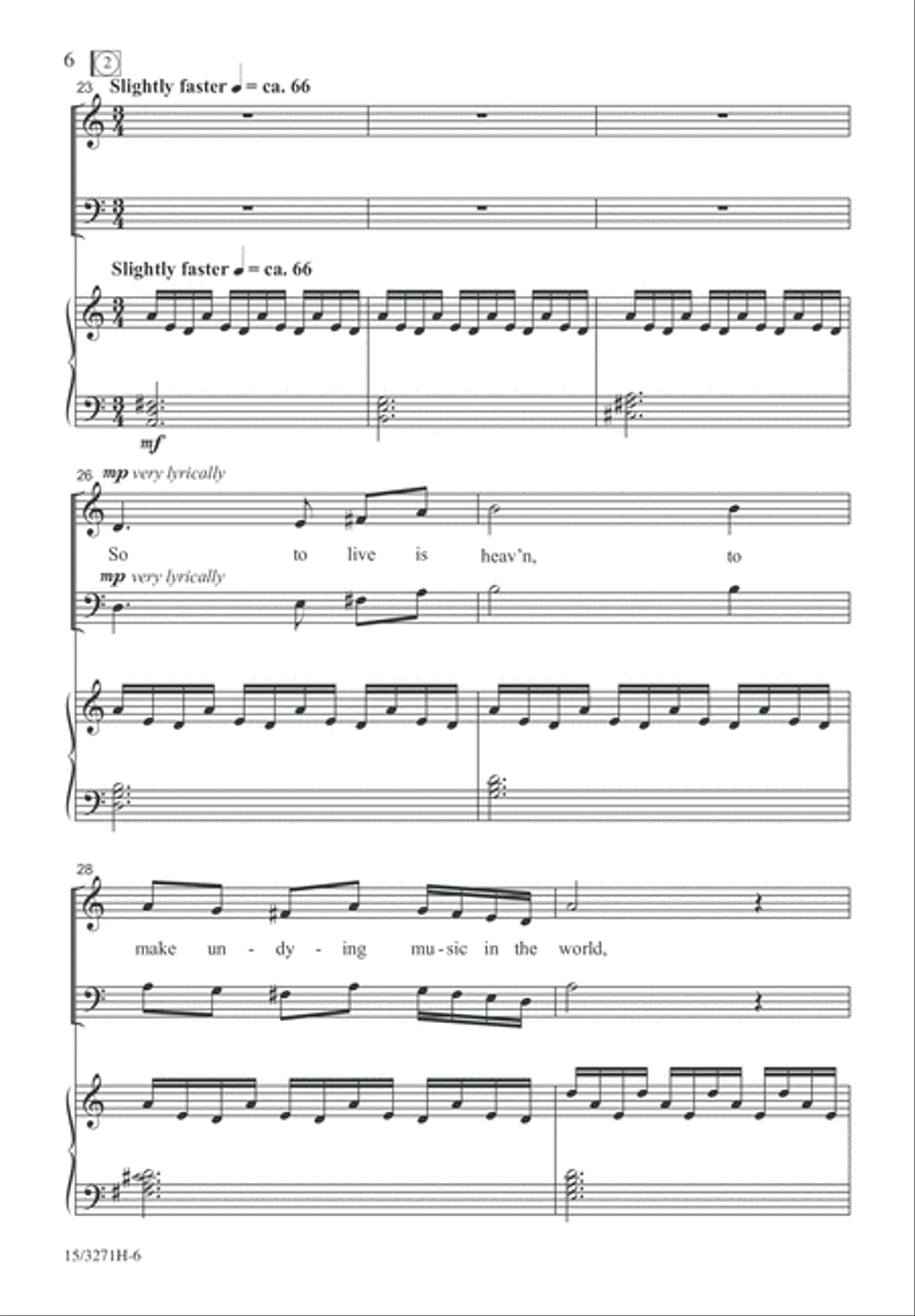 The Choir Invisible 4-Part scores gallery preview page 6