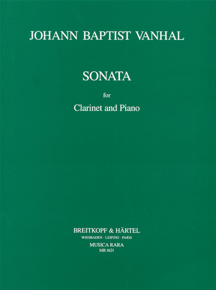 Sonata in B flat major Sonata in B flat major Clarinet Solo scores gallery preview page 1