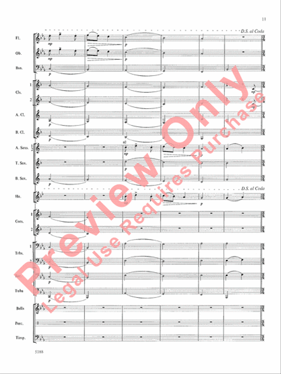 Tunbridge Meadows Concert Band scores gallery preview page 12