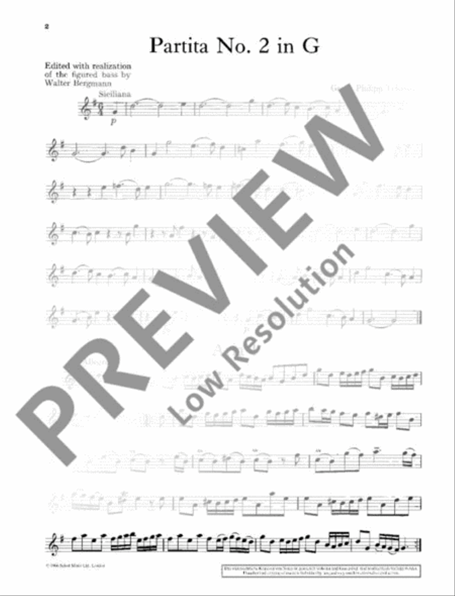 Partita No. 2 in G Oboe scores gallery preview page 16