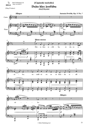 Book cover for Dejte klec jestrabu, Op. 55 No. 7 (B-flat minor)
