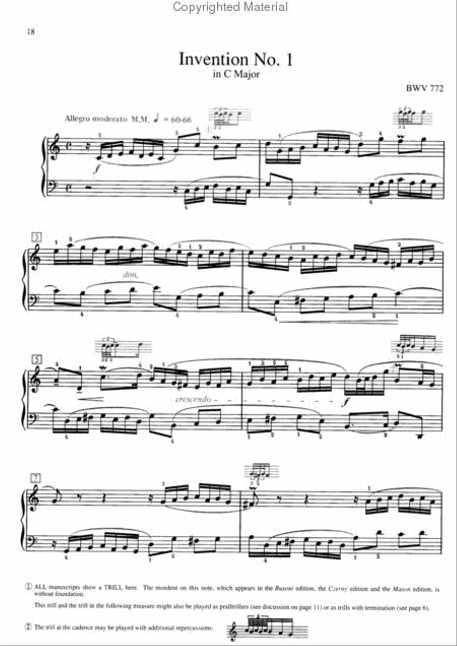 Inventions & Sinfonias Piano Solo scores gallery preview page 2