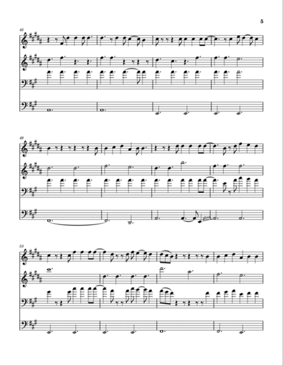 Shepherd Boy Brass Quartet scores gallery preview page 6