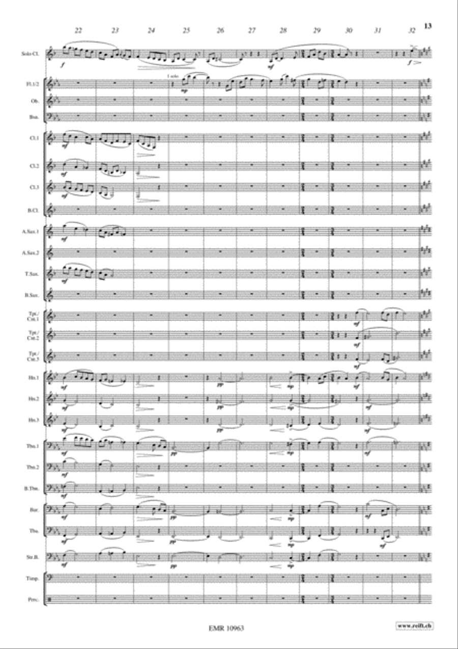Japanese Folksongs Concert Band scores gallery preview page 10