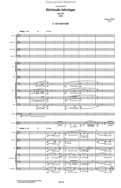 Serenade heroique op. 62, horn & orchestra (score)