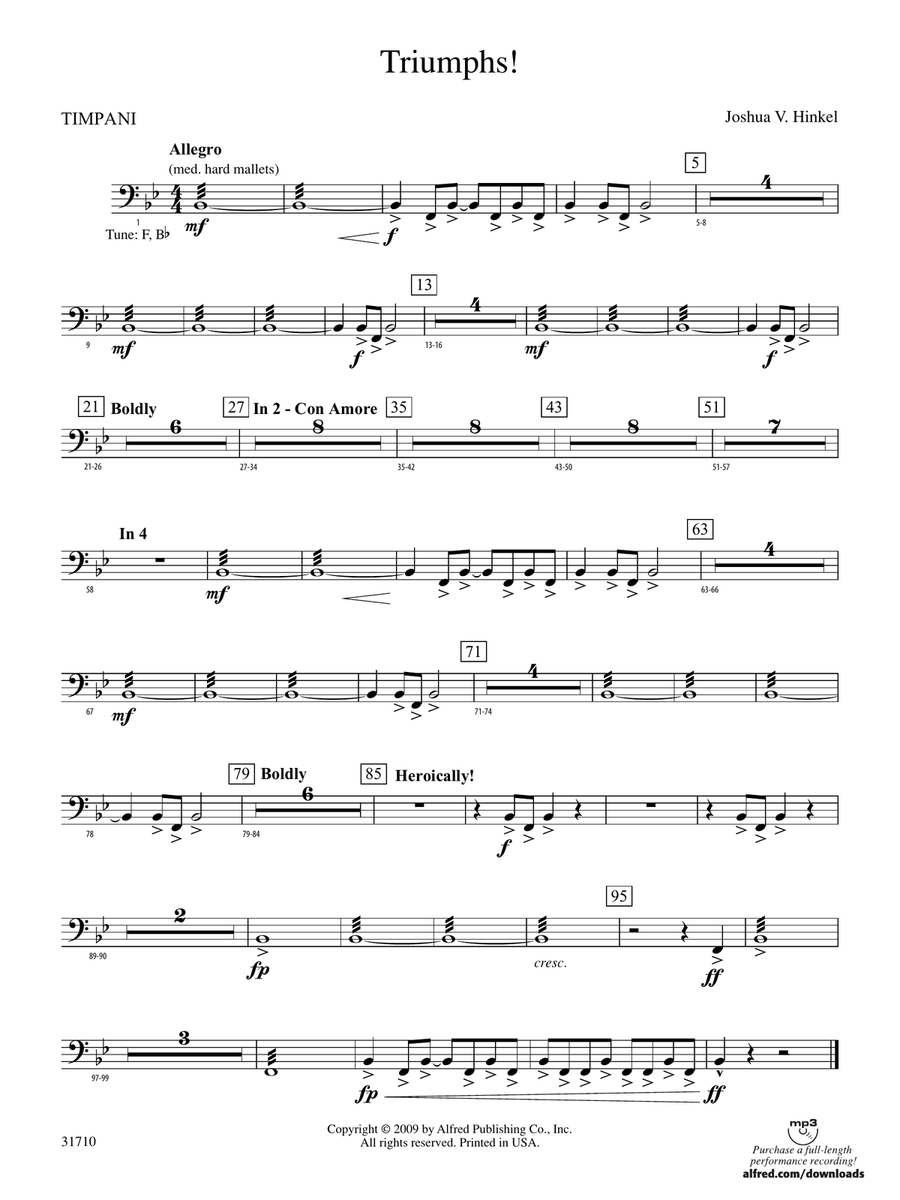 Triumphs!: Timpani