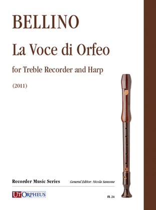 Book cover for La Voce di Orfeo for Treble Recorder and Harp (2011)