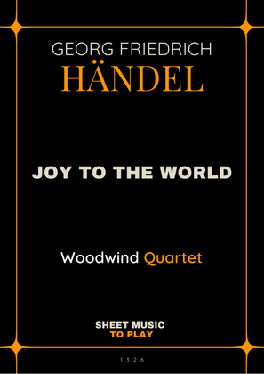 Book cover for Joy To The World - Woodwind Quartet (Full Score and Parts)