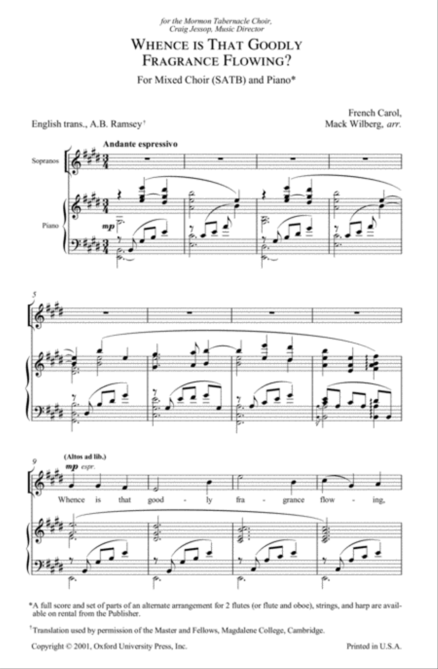 Whence is that goodly fragrance flowing? 4-Part scores gallery preview page 2