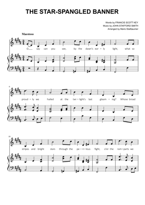 The Star-Spangled Banner (in B)