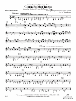 Gloria Estefan Rocks: B-flat Bass Clarinet