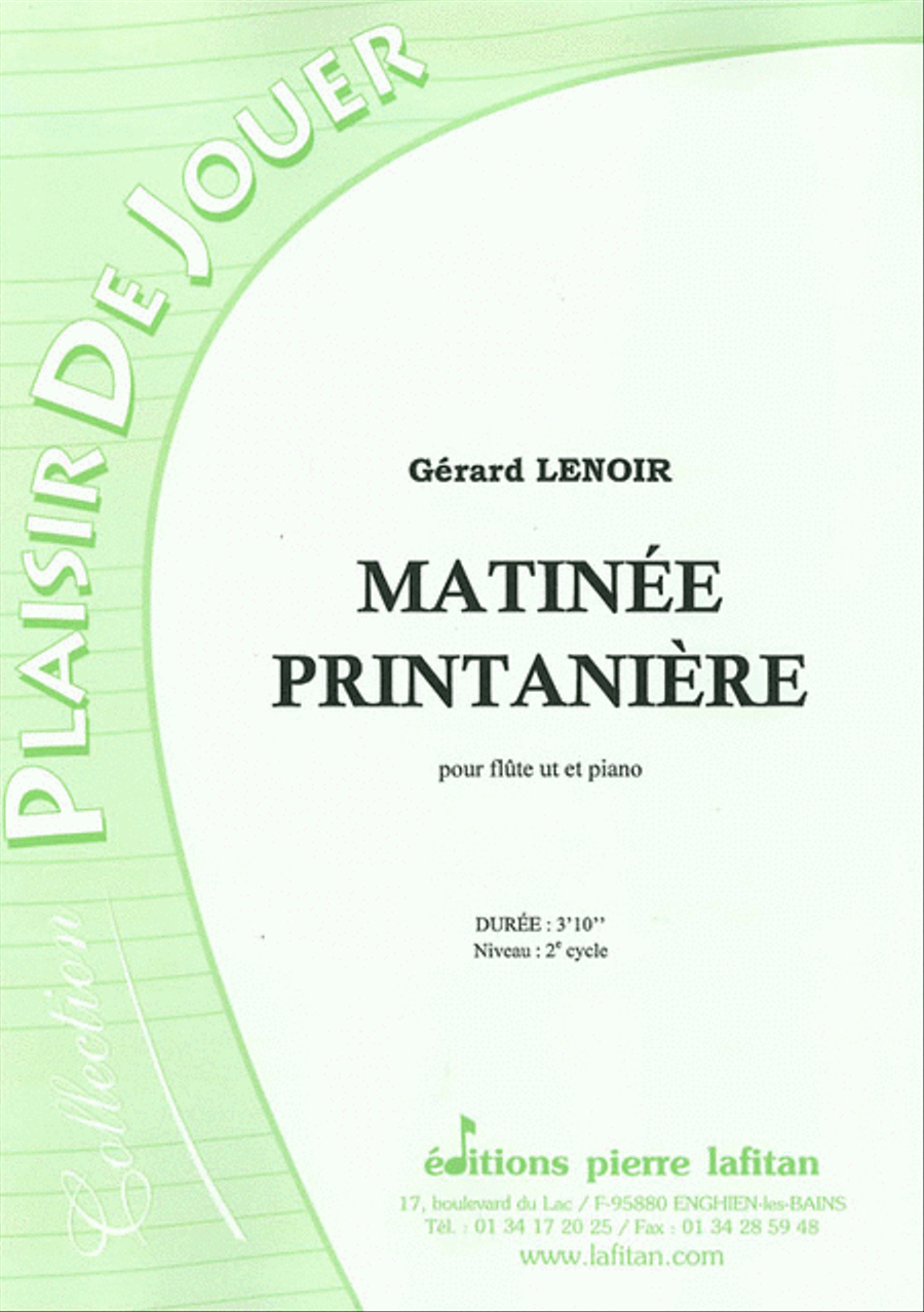 Matinée Printanière Flute Solo scores gallery preview page 1