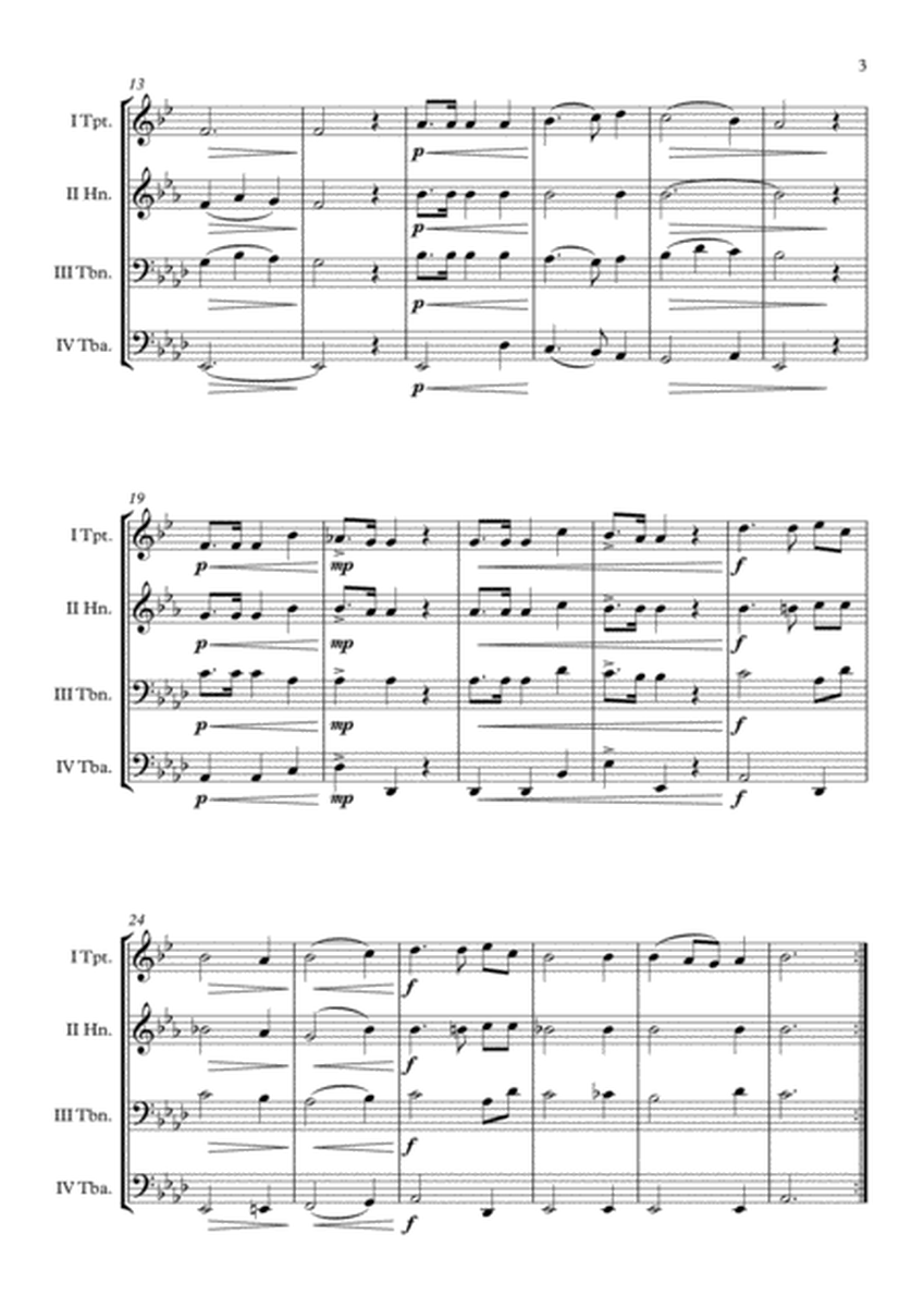 "Schweizerpsalm" (National Anthem of Switzerland) Brass Quartet arr. Adrian Wagner image number null