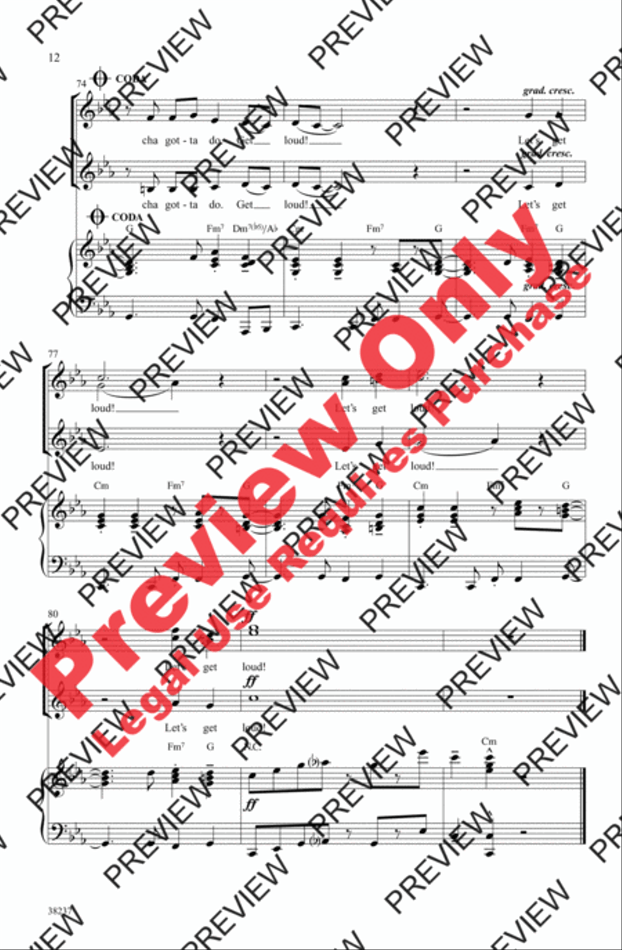 Let's Get Loud Women's Choir scores gallery preview page 12