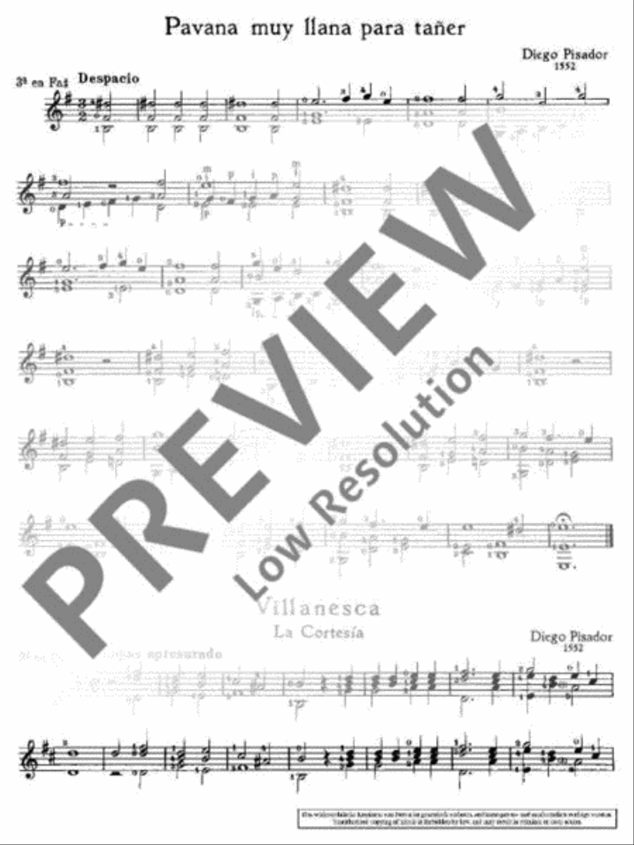 Hispanae Citharae Ars Viva Guitar scores gallery preview page 11
