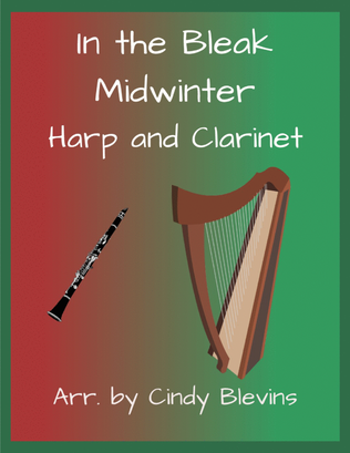 Book cover for In the Bleak Midwinter, for Harp and Clarinet
